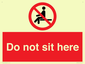 Do not sit here